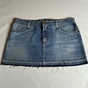 SOLD D&G Dolce & Gabbana Denim Skirt Italian Sz 46
